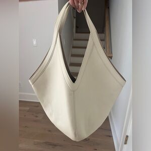 Mansur Gavriel Soft M Hobo Bag in Ivory